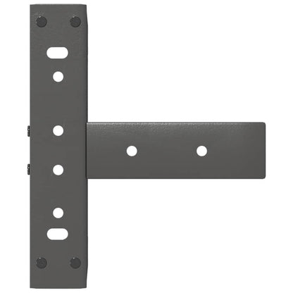 vidaXL Coffee Table Legs T-Shaped 2 pcs Anthracite 30x25x(30-31) cm Steel