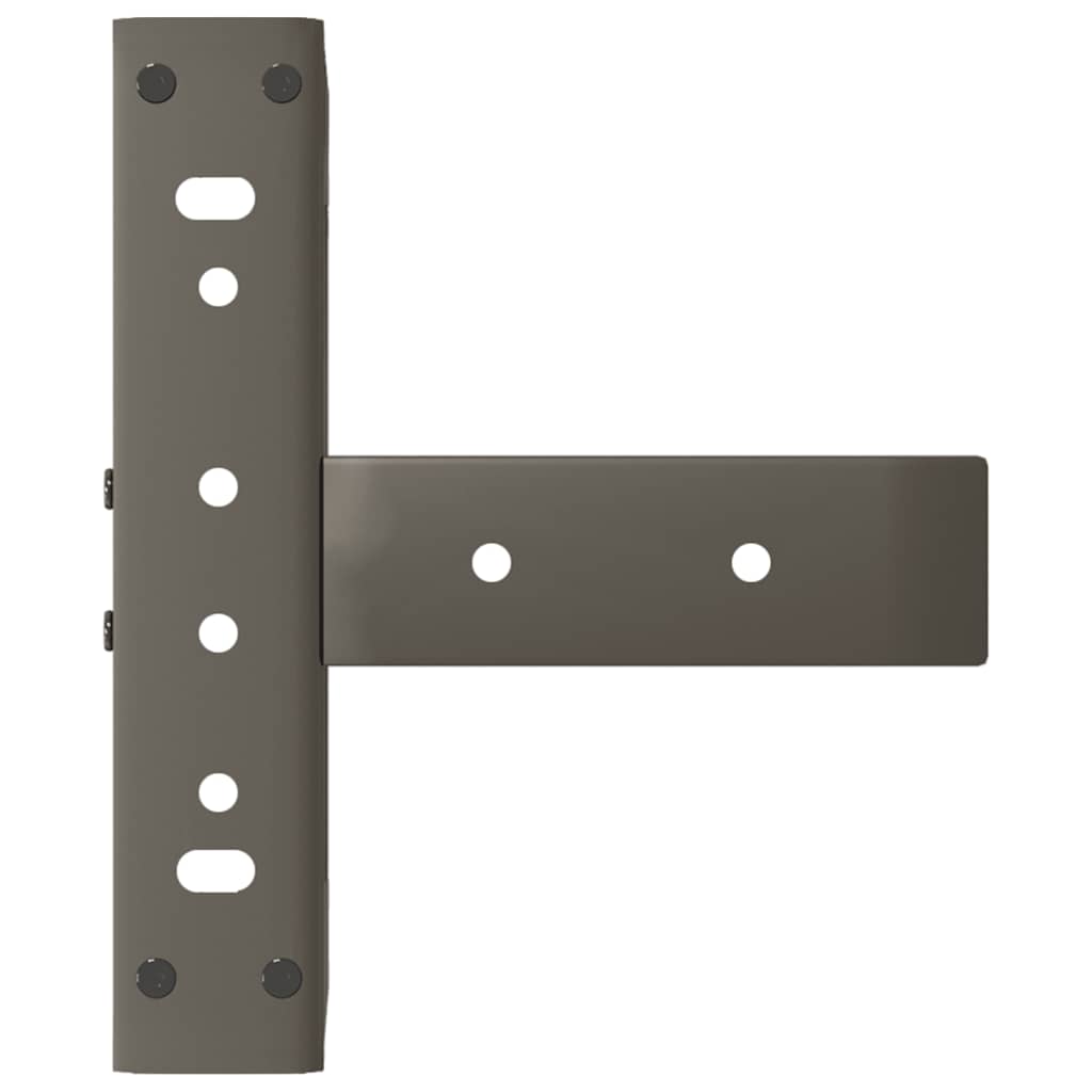 vidaXL Coffee Table Legs T-Shaped 2 pcs Black 30x25x(30-31) cm Steel