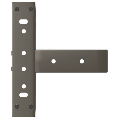 vidaXL Coffee Table Legs T-Shaped 2 pcs Black 30x25x(30-31) cm Steel