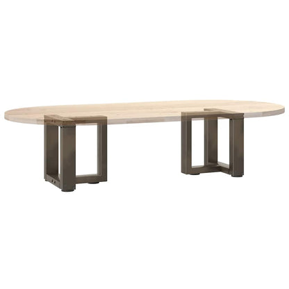 vidaXL Coffee Table Legs T-Shaped 2 pcs Black 30x25x(30-31) cm Steel