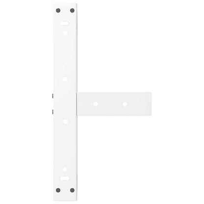 vidaXL Coffee Table Legs T-Shaped 2 pcs White 50x25x(30-31) cm Steel
