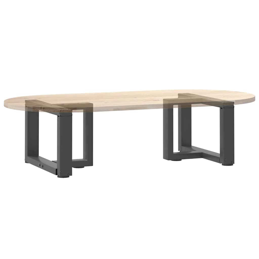 vidaXL Coffee Table Legs T-Shaped 2 pcs Anthracite 50x25x(30-31) cm Steel