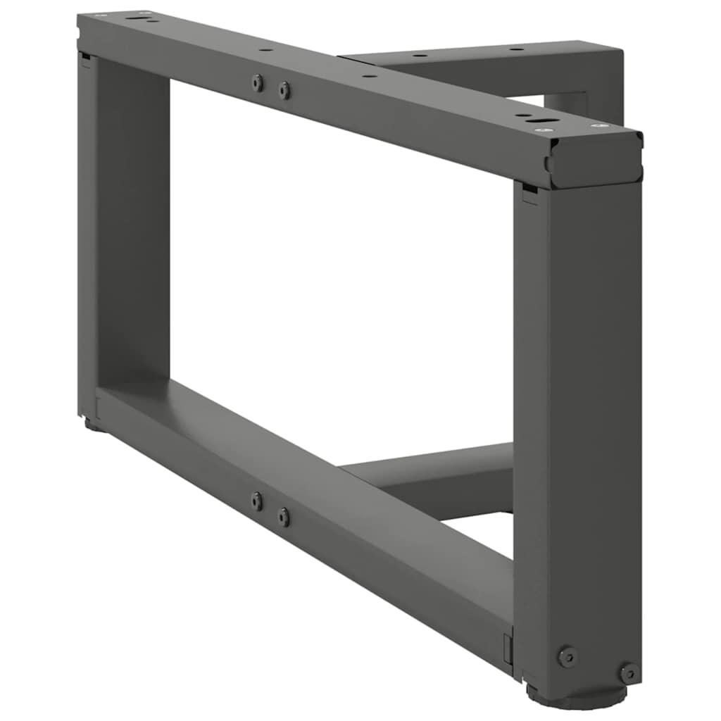 vidaXL Coffee Table Legs T-Shaped 2 pcs Anthracite 60x25x(30-31) cm Steel