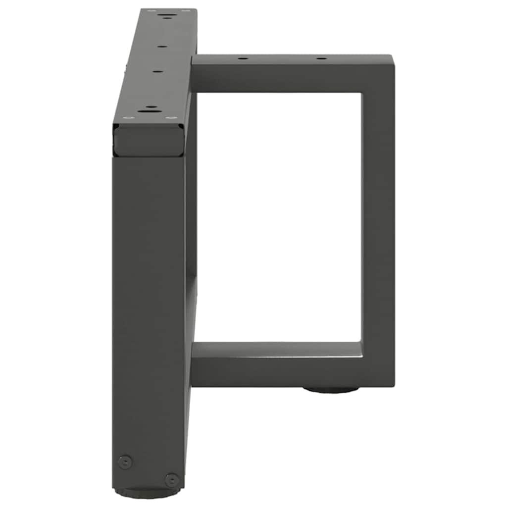 vidaXL Coffee Table Legs T-Shaped 2 pcs Anthracite 60x25x(30-31) cm Steel