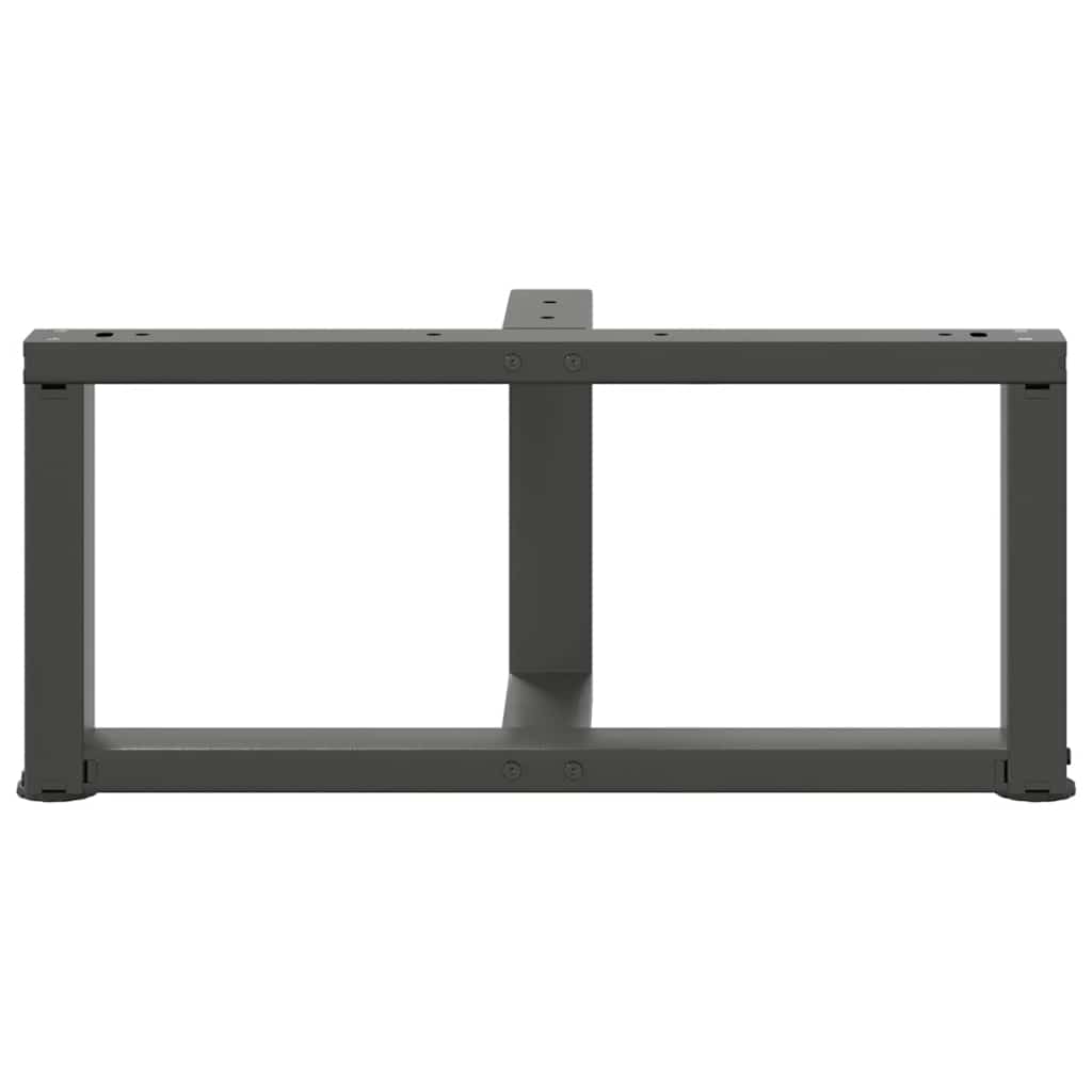 vidaXL Coffee Table Legs T-Shaped 2 pcs Anthracite 60x25x(30-31) cm Steel