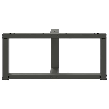 vidaXL Coffee Table Legs T-Shaped 2 pcs Anthracite 60x25x(30-31) cm Steel