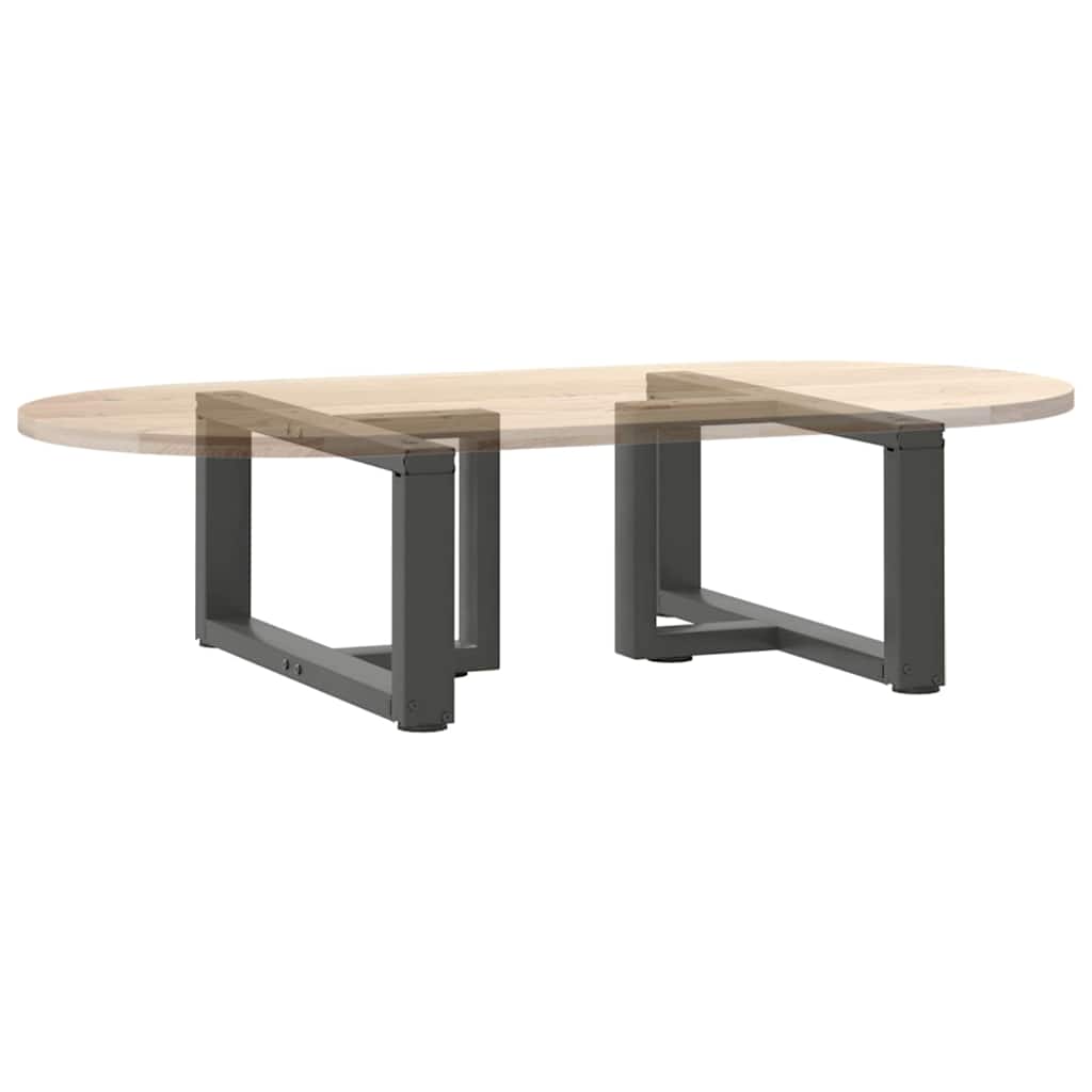 vidaXL Coffee Table Legs T-Shaped 2 pcs Anthracite 60x25x(30-31) cm Steel