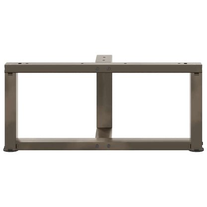vidaXL Coffee Table Legs T-Shaped 2 pcs Black 60x25x(30-31) cm Steel