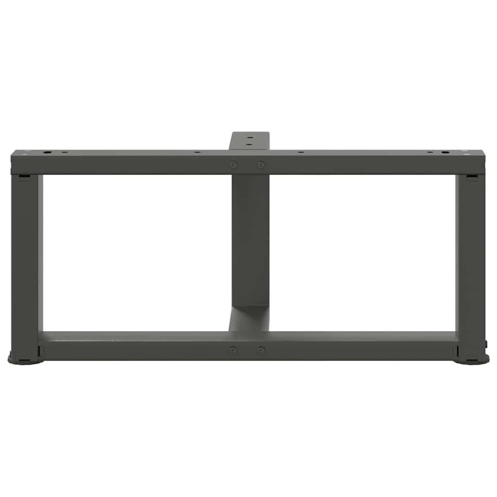 vidaXL Coffee Table Legs T-Shaped 2 pcs Anthracite 70x25x(30-31) cm Steel