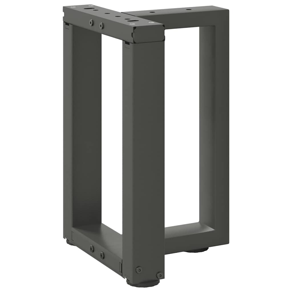 vidaXL Coffee Table Legs T-Shaped 2 pcs Anthracite 28x25x(42-43) cm Steel