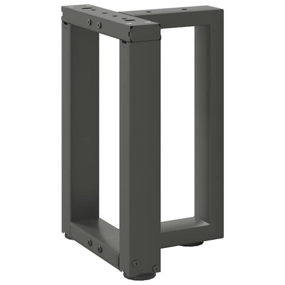 vidaXL Coffee Table Legs T-Shaped 2 pcs Anthracite 28x25x(42-43) cm Steel