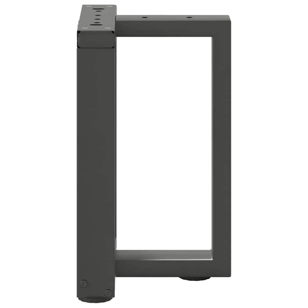 vidaXL Coffee Table Legs T-Shaped 2 pcs Anthracite 28x25x(42-43) cm Steel