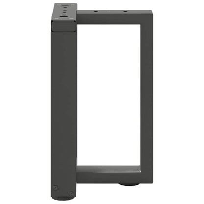 vidaXL Coffee Table Legs T-Shaped 2 pcs Anthracite 28x25x(42-43) cm Steel