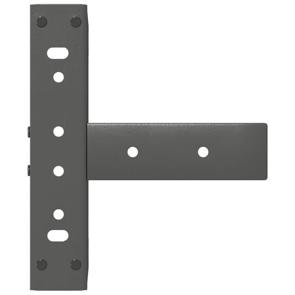 vidaXL Coffee Table Legs T-Shaped 2 pcs Anthracite 28x25x(42-43) cm Steel
