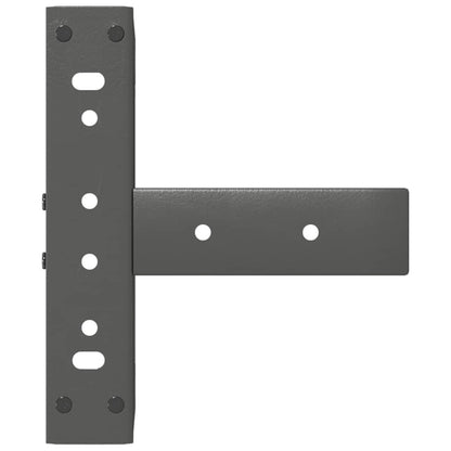 vidaXL Coffee Table Legs T-Shaped 2 pcs Anthracite 28x25x(42-43) cm Steel