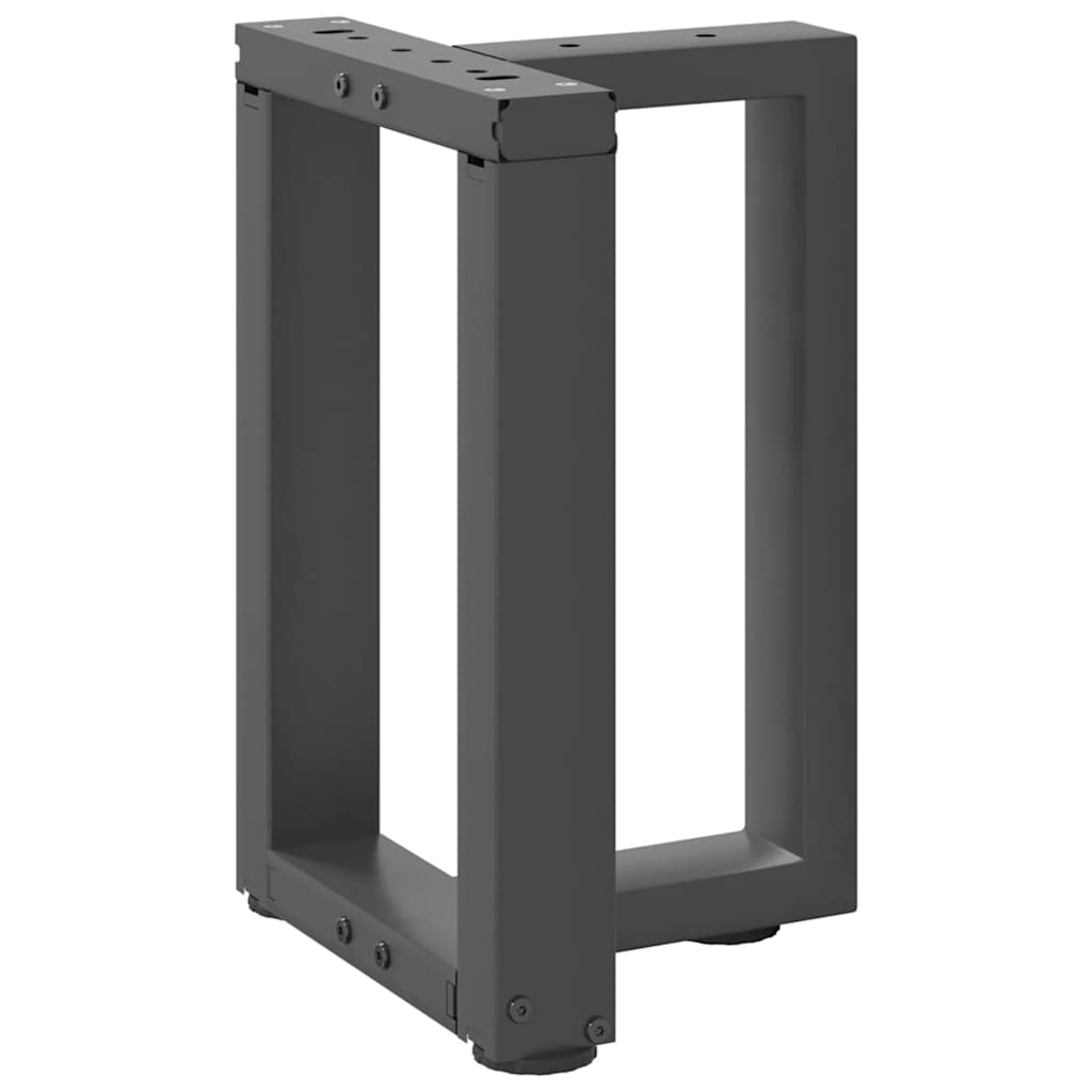 vidaXL Coffee Table Legs T-Shaped 2 pcs Anthracite 38x25x(42-43) cm Steel