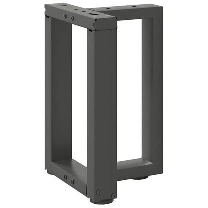 vidaXL Coffee Table Legs T-Shaped 2 pcs Anthracite 38x25x(42-43) cm Steel