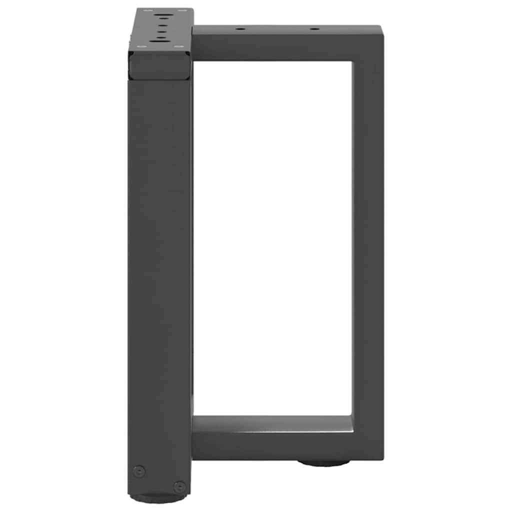 vidaXL Coffee Table Legs T-Shaped 2 pcs Anthracite 38x25x(42-43) cm Steel