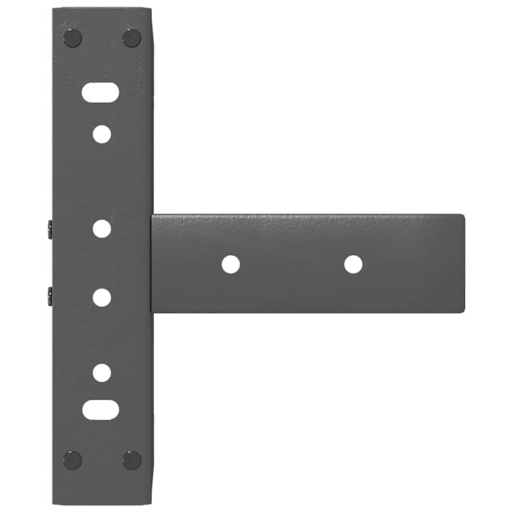 vidaXL Coffee Table Legs T-Shaped 2 pcs Anthracite 38x25x(42-43) cm Steel
