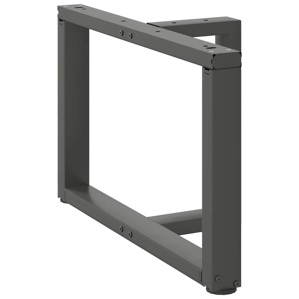 vidaXL Coffee Table Legs T-Shaped 2 pcs Anthracite 60x25x(42-43) cm Steel