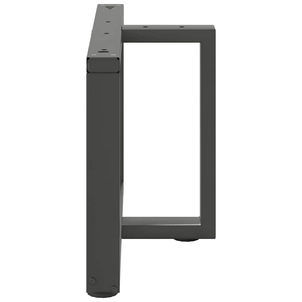 vidaXL Coffee Table Legs T-Shaped 2 pcs Anthracite 60x25x(42-43) cm Steel