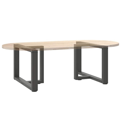 vidaXL Coffee Table Legs T-Shaped 2 pcs Anthracite 60x25x(42-43) cm Steel