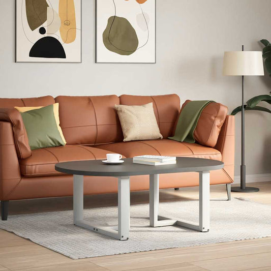 vidaXL Coffee Table Legs T-Shaped 2 pcs White 70x25x(42-43) cm Steel