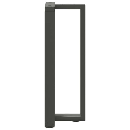 vidaXL Console Table Legs T-Shaped 2 pcs Anthracite 25x28x(72-73) cm Steel