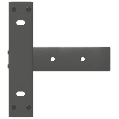 vidaXL Console Table Legs T-Shaped 2 pcs Anthracite 25x28x(72-73) cm Steel