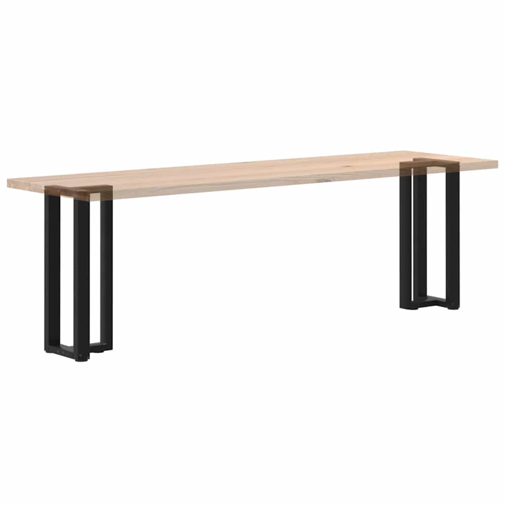vidaXL Console Table Legs T-Shaped 2 pcs Black 38x25x(72-73) cm Steel
