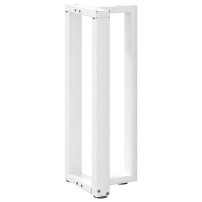 vidaXL Console Table Legs T-Shaped 2 pcs White 38x25x(72-73) cm Steel