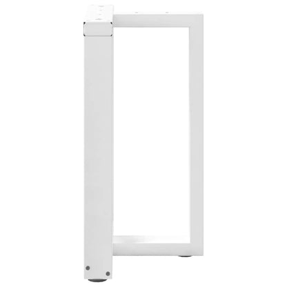 vidaXL Dining Table Legs T-Shaped 2 pcs White 50x35x(72-73) cm Steel