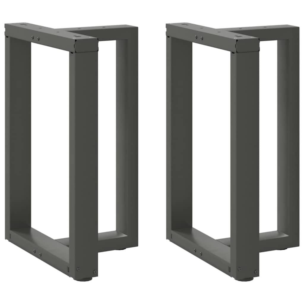 vidaXL Dining Table Legs T-Shaped 2 pcs Anthracite 50x35x(72-73) cm Steel