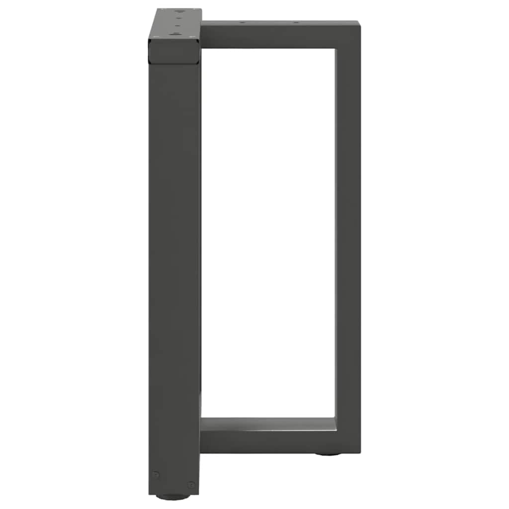 vidaXL Dining Table Legs T-Shaped 2 pcs Anthracite 50x35x(72-73) cm Steel