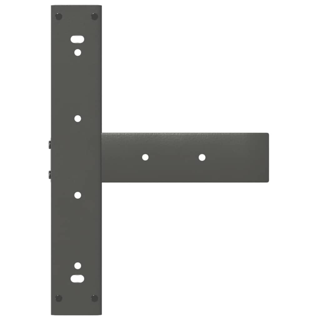 vidaXL Dining Table Legs T-Shaped 2 pcs Anthracite 50x35x(72-73) cm Steel