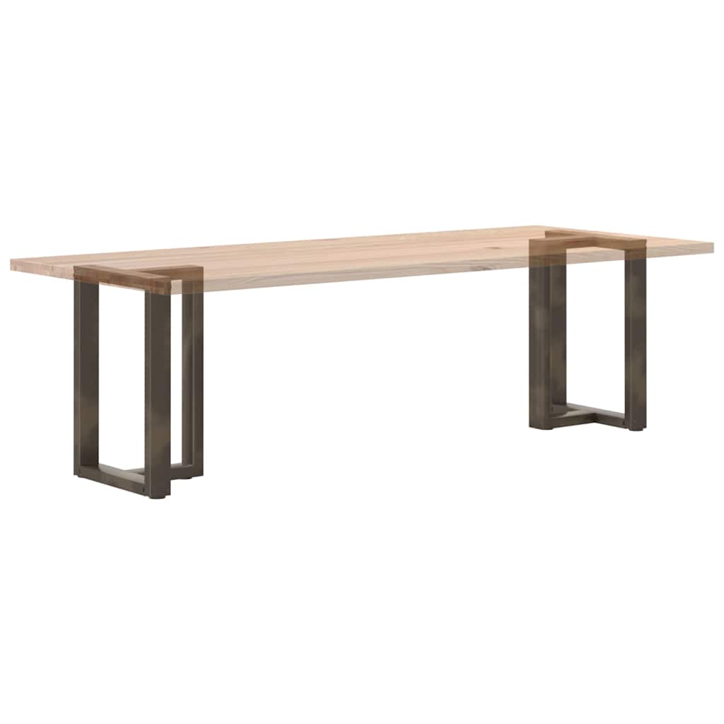 vidaXL Dining Table Legs T-Shaped 2 pcs Black 50x35x(72-73) cm Steel