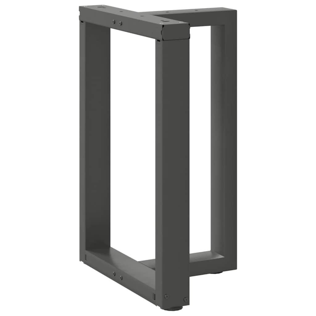 vidaXL Dining Table Legs T-Shaped 2 pcs Anthracite 60x35x(72-73) cm Steel
