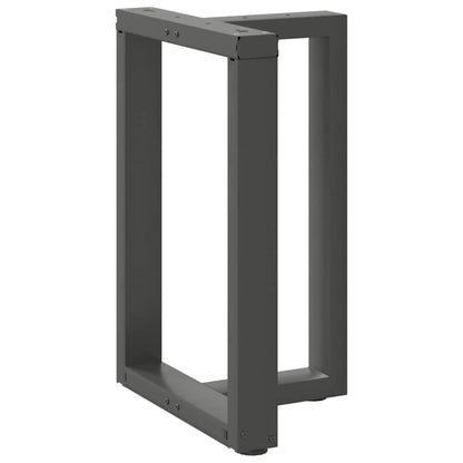 vidaXL Dining Table Legs T-Shaped 2 pcs Anthracite 60x35x(72-73) cm Steel