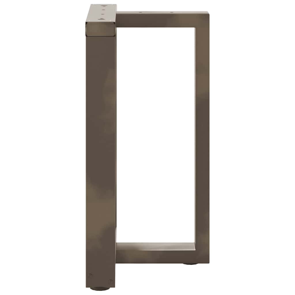 vidaXL Dining Table Legs T-Shaped 2 pcs Black 60x35x(72-73) cm Steel