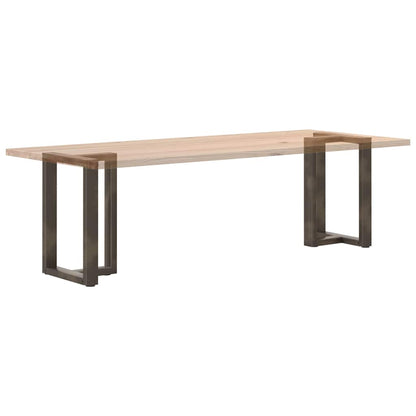 vidaXL Dining Table Legs T-Shaped 2 pcs Black 60x35x(72-73) cm Steel