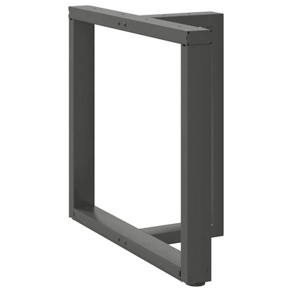 vidaXL Dining Table Legs T-Shaped 2 pcs Anthracite 70x35x(72-73) cm Steel