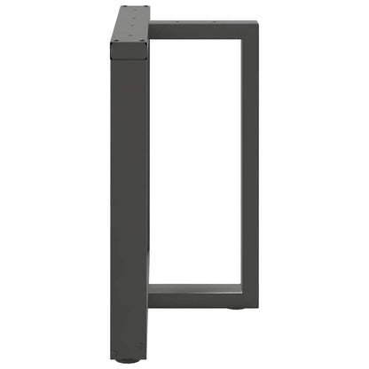 vidaXL Dining Table Legs T-Shaped 2 pcs Anthracite 70x35x(72-73) cm Steel