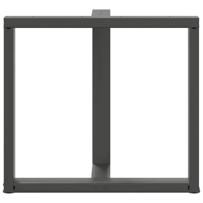 vidaXL Dining Table Legs T-Shaped 2 pcs Anthracite 70x35x(72-73) cm Steel