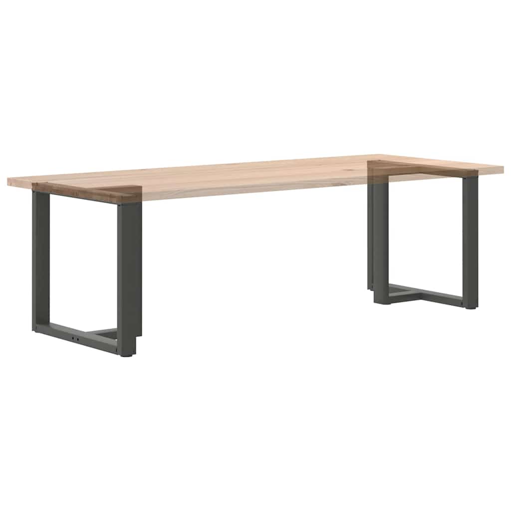 vidaXL Dining Table Legs T-Shaped 2 pcs Anthracite 70x35x(72-73) cm Steel