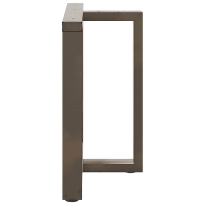 vidaXL Dining Table Legs T-Shaped 2 pcs Black 70x35x(72-73) cm Steel