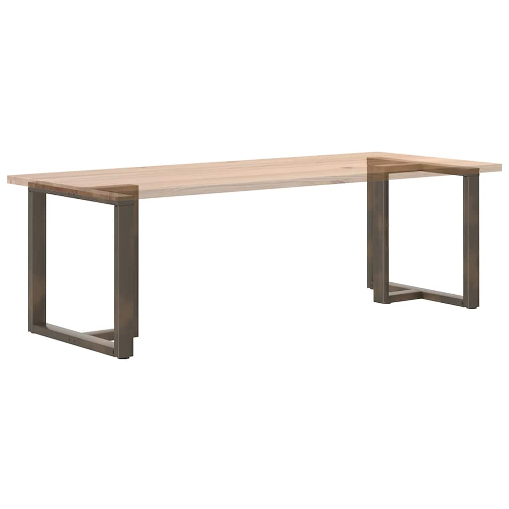 vidaXL Dining Table Legs T-Shaped 2 pcs Black 70x35x(72-73) cm Steel
