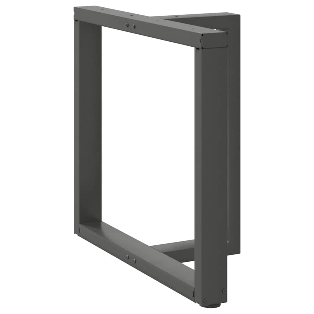 vidaXL Dining Table Legs T-Shaped 2 pcs Anthracite 80x35x(72-73) cm Steel