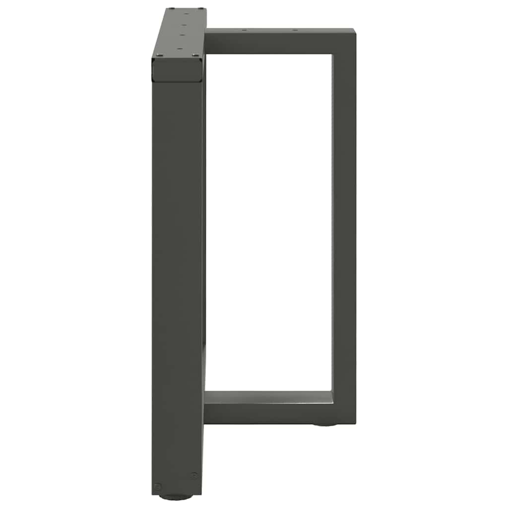 vidaXL Dining Table Legs T-Shaped 2 pcs Anthracite 80x35x(72-73) cm Steel