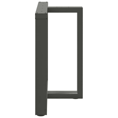 vidaXL Dining Table Legs T-Shaped 2 pcs Anthracite 80x35x(72-73) cm Steel
