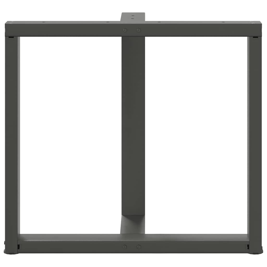 vidaXL Dining Table Legs T-Shaped 2 pcs Anthracite 80x35x(72-73) cm Steel